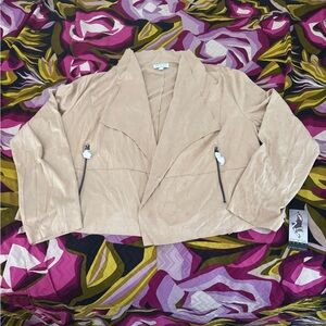 Beige Women's Light Moto Jacket